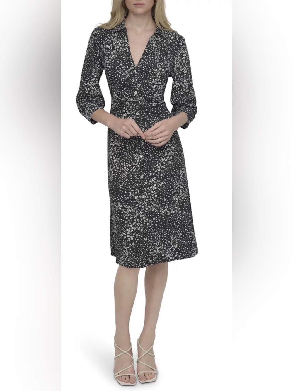 NWT DKNY Button-Front Dress